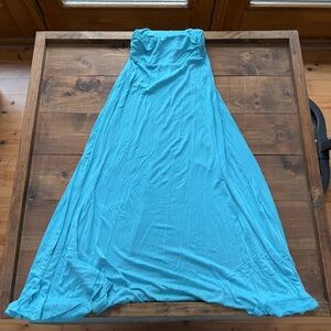 Body Central Aqua Blue Maxi Skirt